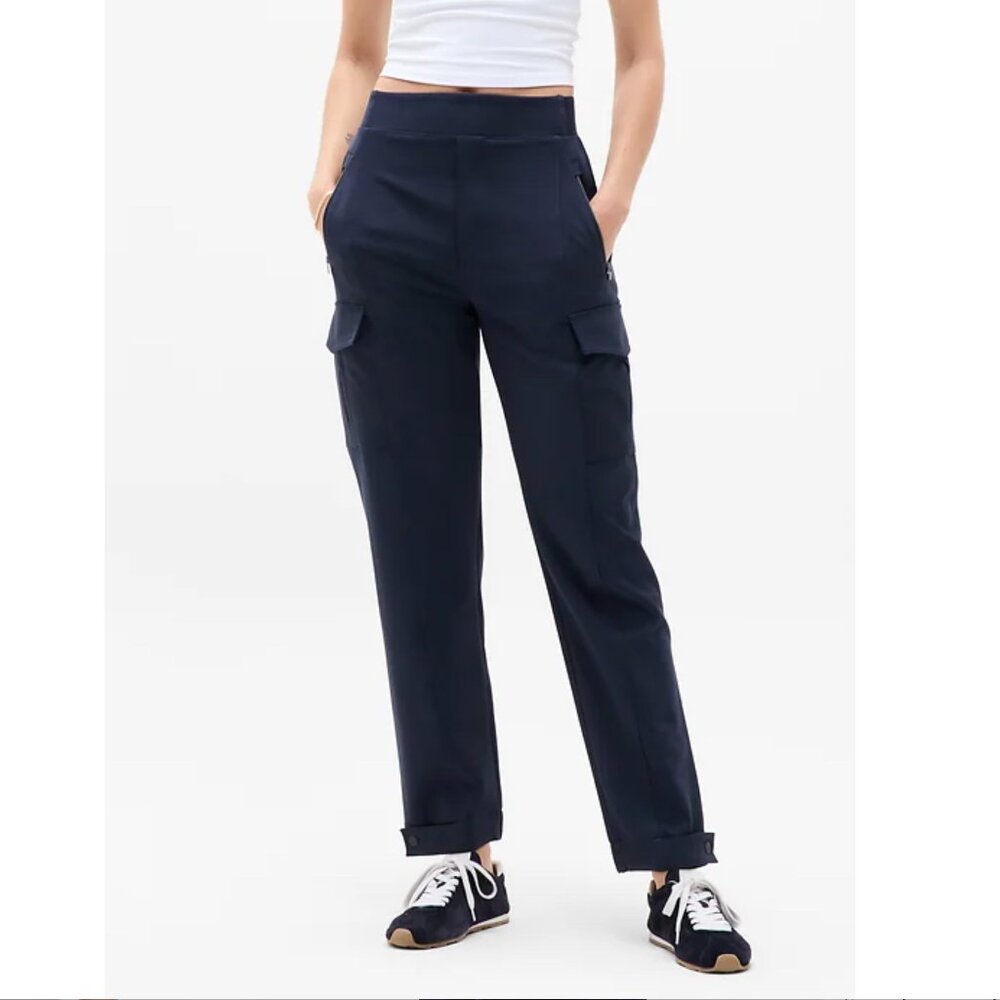 Athleta Endless Hgih Rise Cargo Pant - Navy